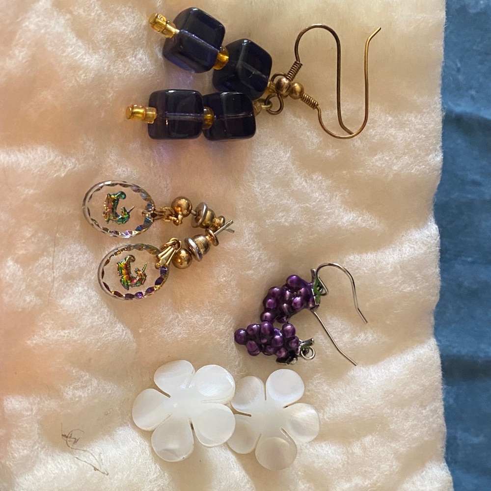 Unique Vintage Earrings Lot 4